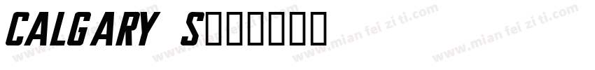 Calgary S字体转换